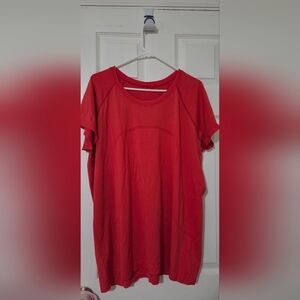 Lululemon Swiftly Tech Tee - Carnation Red - Sz 20